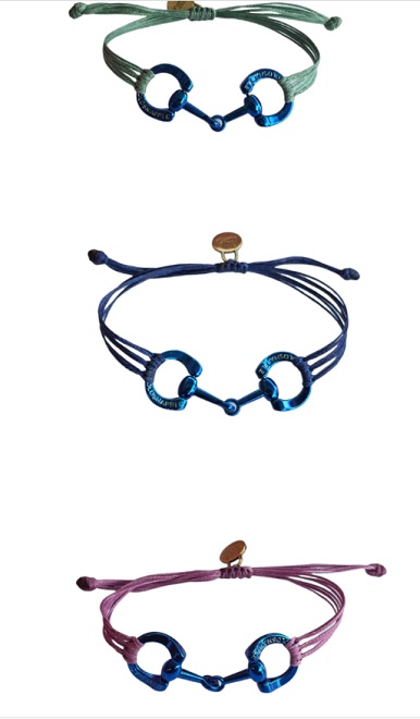 BRACCIALE CON MORSETTO BLUE GOLDSNAFFLE Gioielli 